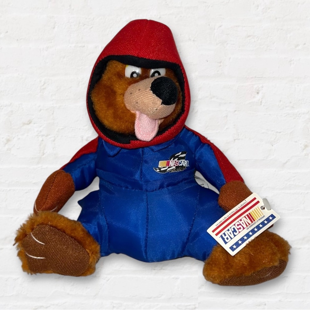 NWT Vintage 1997 NASCAR Bear Plush